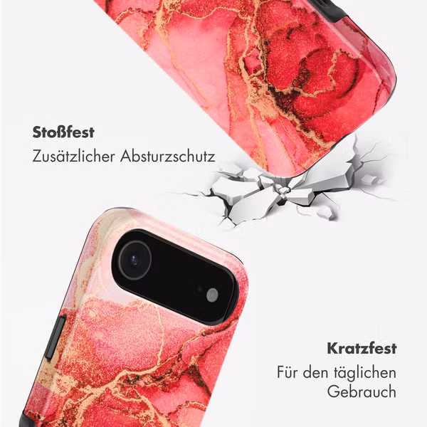 Selencia Vivid Rückabdeckung mit MagSafe Apple iPhone Air - Rosy Marble