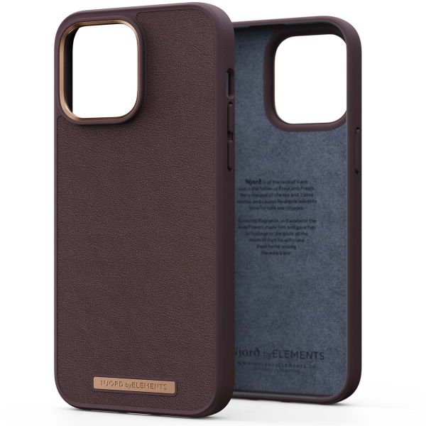 Njorð Collections Genuine Leather Case für das iPhone 14 Pro Max - Brown