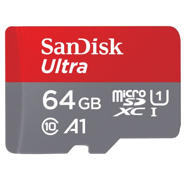 SanDisk microSD Ultra - 64GB - inklusive SD Adapter - Full HD