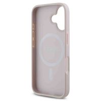 Guess 4G Metal Logo Back Cover MagSafe für das iPhone 16 - Rosa