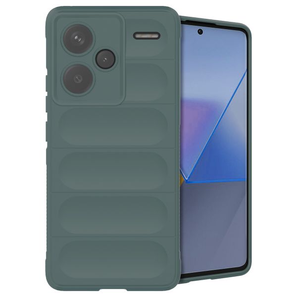 imoshion EasyGrip Back Cover für das Xiaomi Redmi Note 13 Pro Plus (5G) - Dunkelgrün