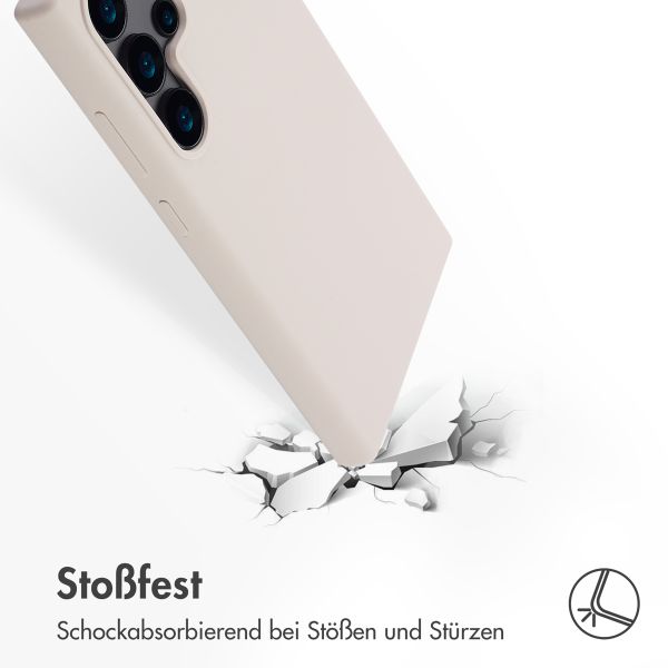Accezz Liquid Silikoncase mit MagSafe Samsung Galaxy S24 Ultra - Stone