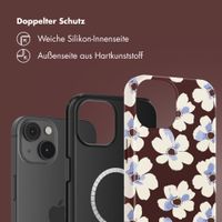 Selencia Vivid Rückabdeckung mit MagSafe Apple iPhone 14 - Choco Flower Pop