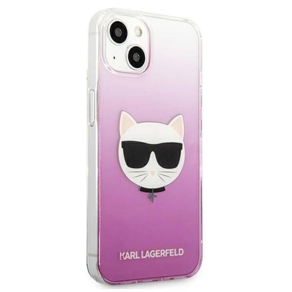 Karl Lagerfeld Hardcase Backcover Choupette für das iPhone 13 - Rosa