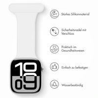 imoshion Pflegekräfte Silikonarmband für das  Apple Watch Series 1 t/m 11 / SE / Ultra (44/45/46/49 mm) - Weiß