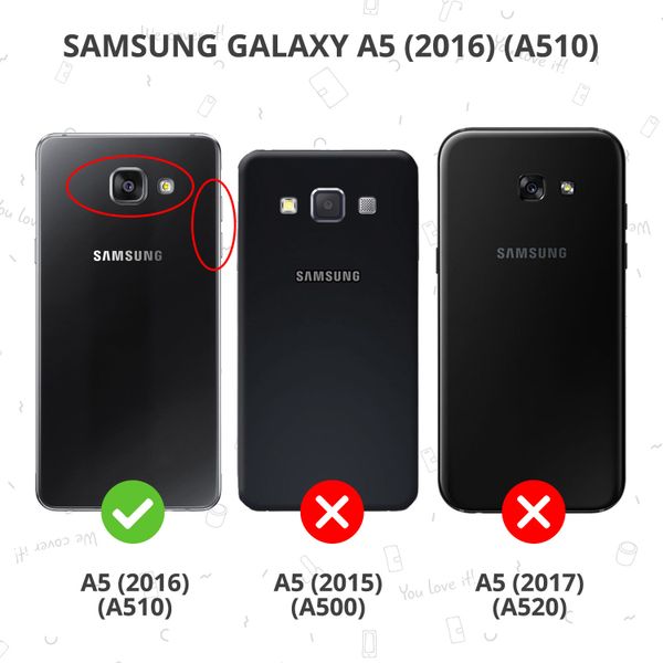 Kleeblumen Klapphülle Lila für Samsung Galaxy A5 (2016)