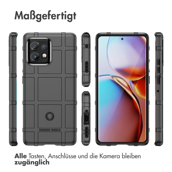 imoshion Rugged Shield Backcover Motorola Edge 40 Pro - Schwarz