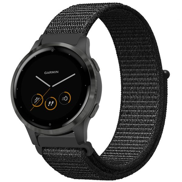 imoshion Nylon-Armband Garmin Vivoactive 4L - Schwarz