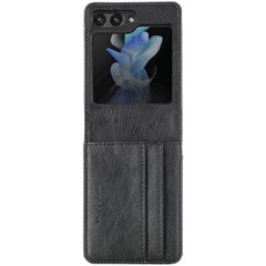 imoshion Luxuriöse Klapphülle Samsung Galaxy Z Flip 5 - Schwarz
