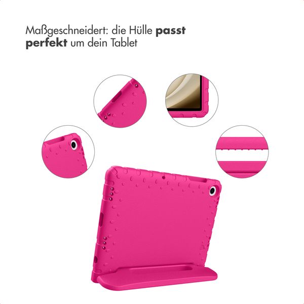 imoshion Schutzhülle mit Handgriff kindersicher Samsung Galaxy Tab A11 Plus / A9 Plus - Rosa