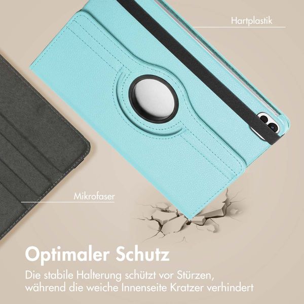 imoshion 360° drehbare Klapphülle Apple iPad Air 11 Zoll (2026) M4 / (2025) M3 / (2024) M2 / Air 5 (2022) / Air 4 (2020) / Pro 11 (2018/2020) - Hellblau