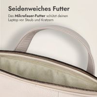 Accezz Leather Laptoptasche 16 Zoll - Beige