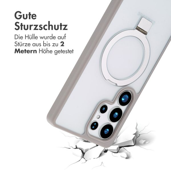 Accezz Ring Stand Backcover mit MagSafe Samsung Galaxy S25 Ultra - Grau