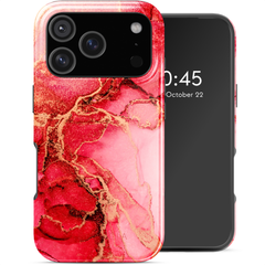 Selencia Vivid Rückabdeckung mit MagSafe Apple iPhone 17 Pro - Rosy Marble
