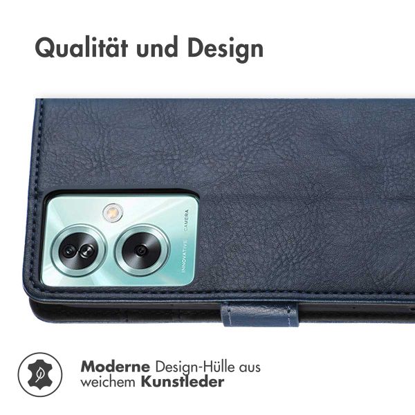imoshion Luxuriöse Klapphülle Oppo A79 - Dunkelblau