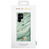 iDeal of Sweden Fashion Back Case für das Samsung Galaxy S22 Ultra - Mint Swirl Marble