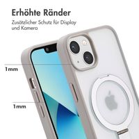 Accezz Ring Stand Backcover mit MagSafe Apple iPhone 13 - Grau