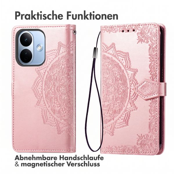 imoshion Mandala Klapphülle Xiaomi Redmi Note 17 Pro Max - Rose Gold