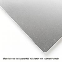 Selencia Glitzer Cover für das Apple MacBook Neo 13 Zoll (2026) A18 - Transparent