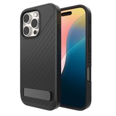 ZAGG Denali Snap KickStand Case mit MagSafe für das iPhone 16 Pro - Schwarz