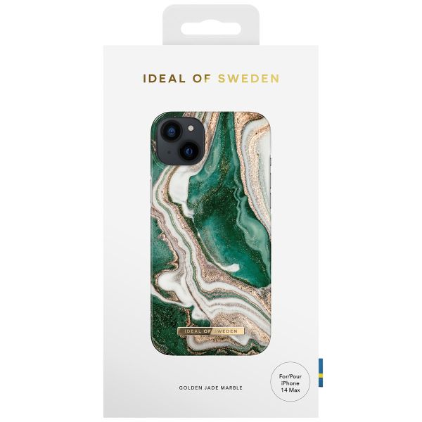 iDeal of Sweden Fashion Backcover für das Apple iPhone 14 Plus - Golden Jade Marble