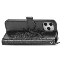 Mandala Klapphülle Apple iPhone 12 (Pro) - Schwarz