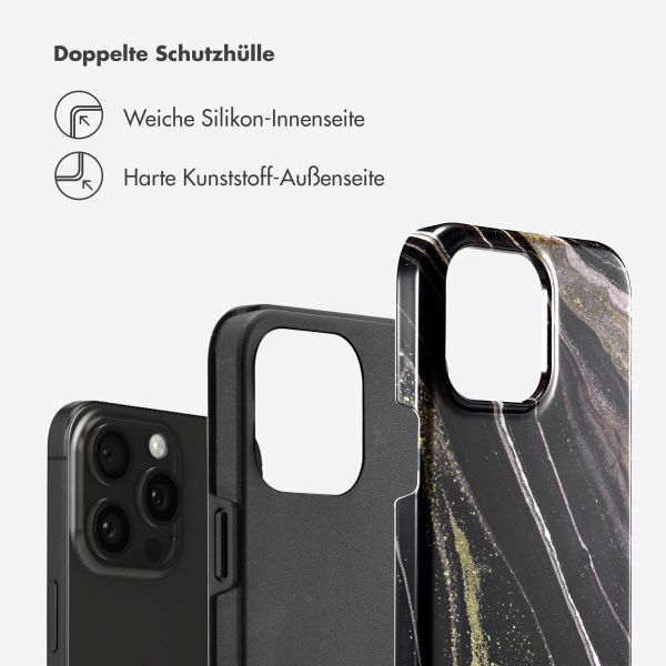 Selencia Vivid Tough Back Cover für das iPhone 15 Pro Max - Chic Marble