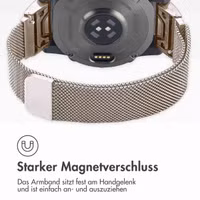 imoshion QuickFit® Milanese Armband -   Garmin 20 mm Anschluss - Größe L/XL - Starlight