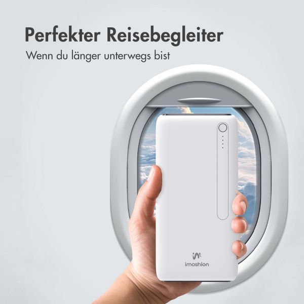 imoshion Powerbank - 27.000 mAh - Schnelles Aufladen und Power Delivery - Weiß