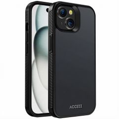 Accezz Rugged Frosted Back Cover Apple iPhone 15 - Schwarz