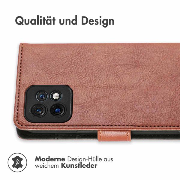 imoshion Luxuriöse Klapphülle für das Motorola Edge 40 Pro - Braun