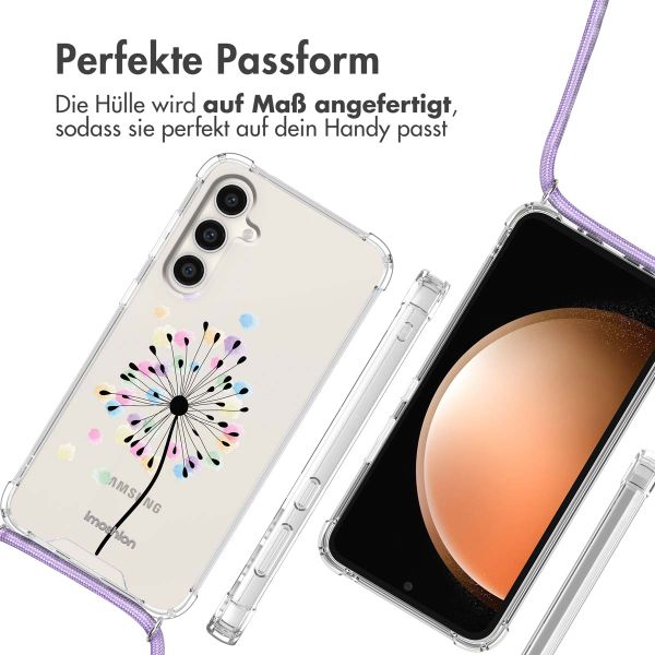 imoshion Design Hülle mit Band Samsung Galaxy S23 FE - Sandstone Dandelion