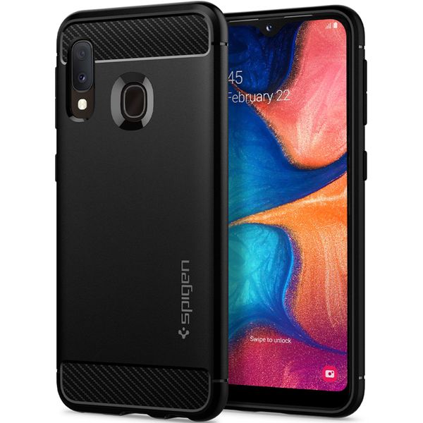 Spigen Rugged Armor Case Schwarz für Samsung Galaxy A20e