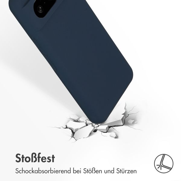 Accezz Liquid Silikoncase Google Pixel 8 - Dunkelblau