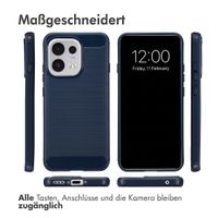 imoshion Brushed Back Cover Oppo Reno 16 F - Dunkelblau