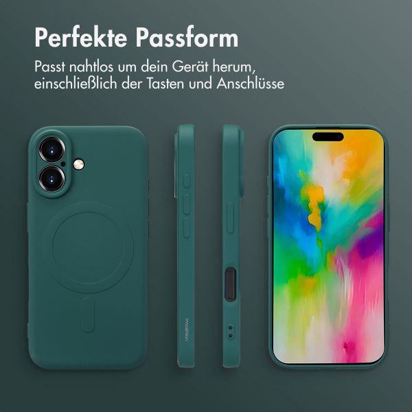 imoshion Color Back Cover mit MagSafe für das iPhone 16 - Dunkelgrün