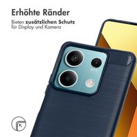 imoshion Brushed Back Cover für das Xiaomi Redmi Note 13 (5G) - Dunkelblau