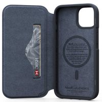 Njorð Collections Genuine Leather MagSafe Wallet Case für das iPhone 14 - Black