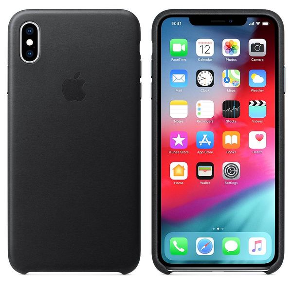 Apple Leder-Case Schwarz für das Apple iPhone Xs Max