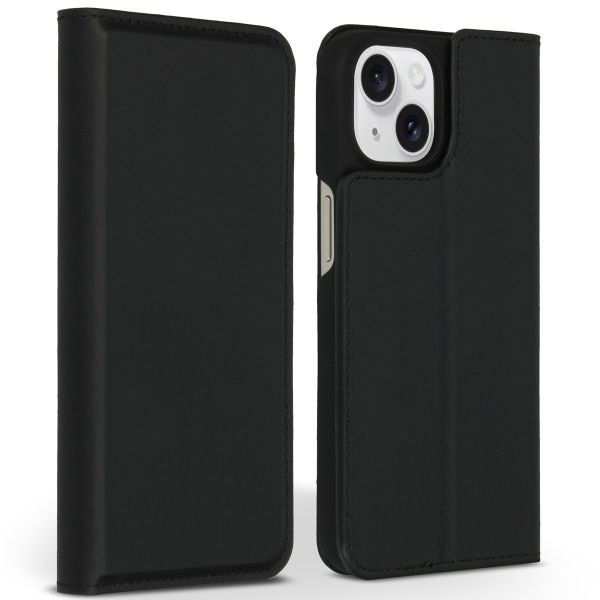 Accezz Premium Leather Slim Klapphülle für das iPhone 15 - Schwarz