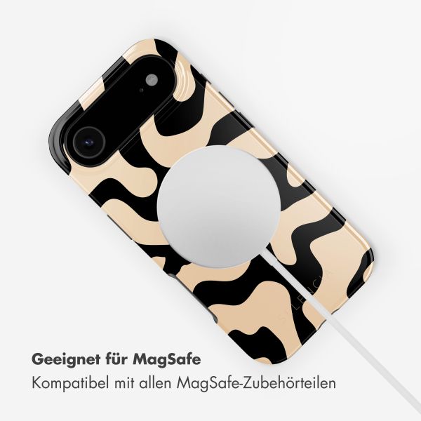 Selencia Vivid Rückabdeckung mit MagSafe Apple iPhone Air - Art Wave Black