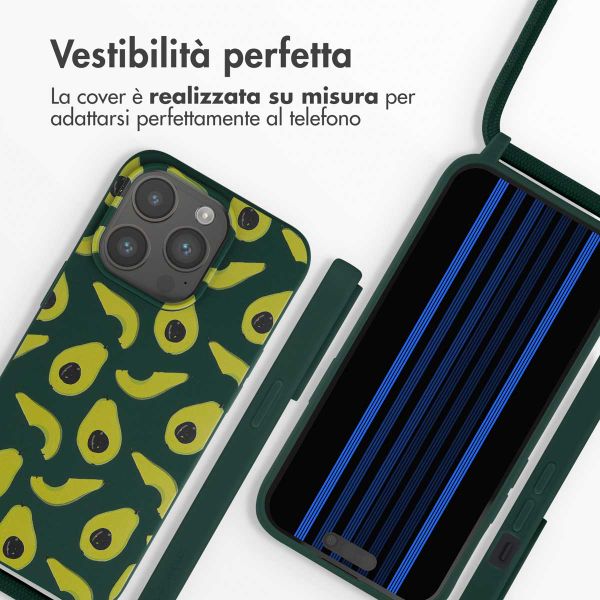 imoshion SilikonHülle design mit Band Apple iPhone 15 Pro - Avocado Green