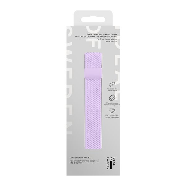 iDeal of Sweden Soft Braid Watch Band für Apple Watch | 38/40/41/42 mm - Lavender Milk