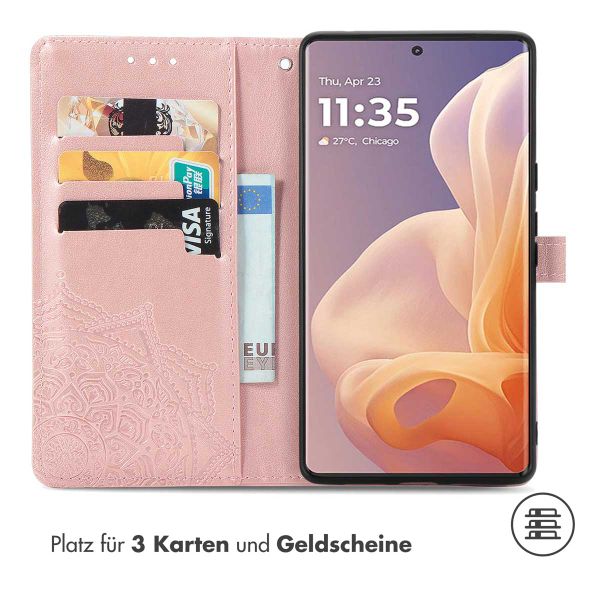 imoshion Mandala Klapphülle für das Motorola Moto G85 - Rose Gold