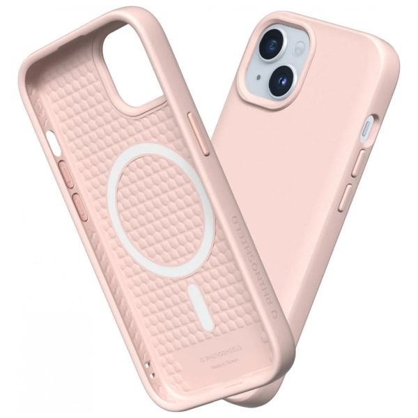 RhinoShield ﻿SolidSuit Back Cover MagSafe für das Apple iPhone 15 Plus - Classic Blush Pink