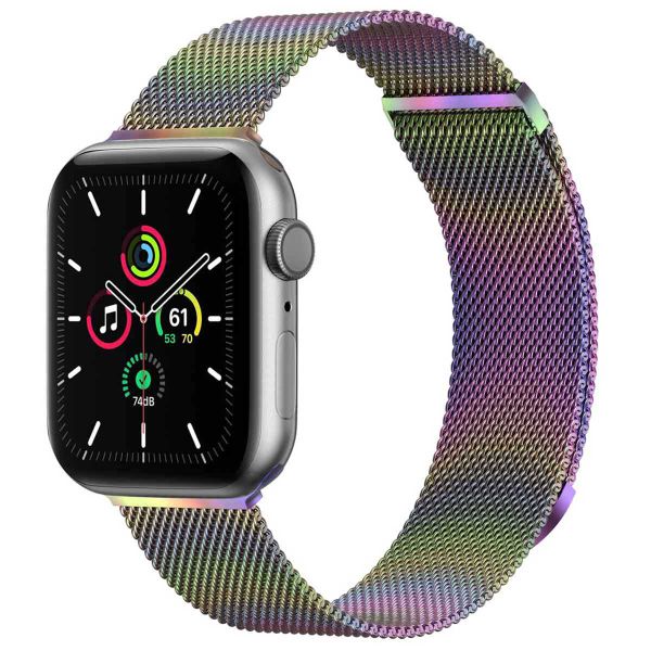 imoshion Mailändische Magnetarmband für die Apple Watch Series 1 bis 9 / SE (38/40/41 mm) | Series 10 (42 mm) - Größe S - Galaxy