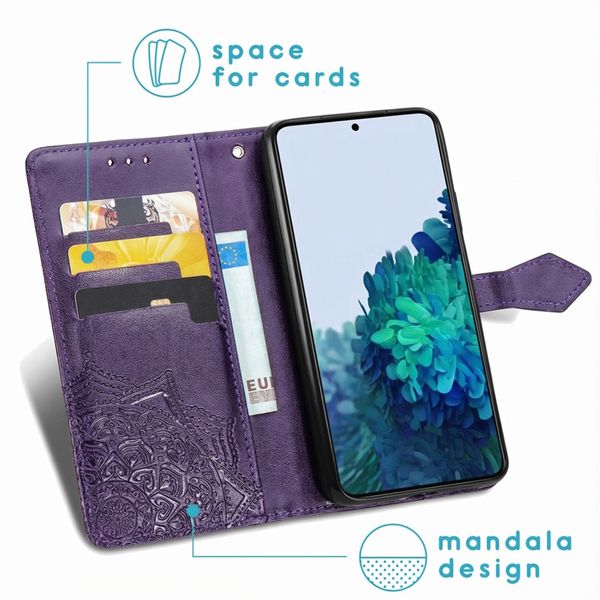 imoshion Mandala Klapphülle Samsung Galaxy S21 - Violett