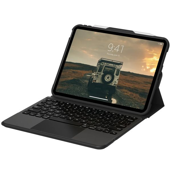 UAG Rugged Bluetooth-Tastatur Klapphülle mit Trackpad für das Apple iPad 11 (2025) 11 Zoll A16 / iPad 10 (2022) 10.9 Zoll - Schwarz