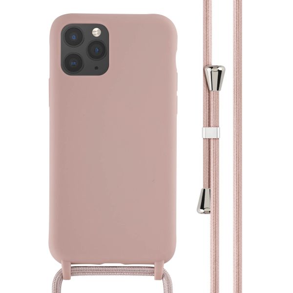 imoshion Silikonhülle mit Band für das iPhone 11 Pro - Sand Pink