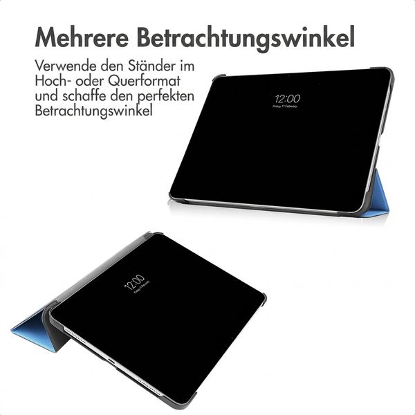 imoshion Trifold Klapphülle Apple iPad Air 11 Zoll (2026) M4 / (2025) M3 / (2024) M2 / Air 5 (2022) / Air 4 (2020) - Hellblau